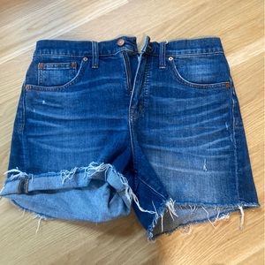 Madewell high waisted jean shorts